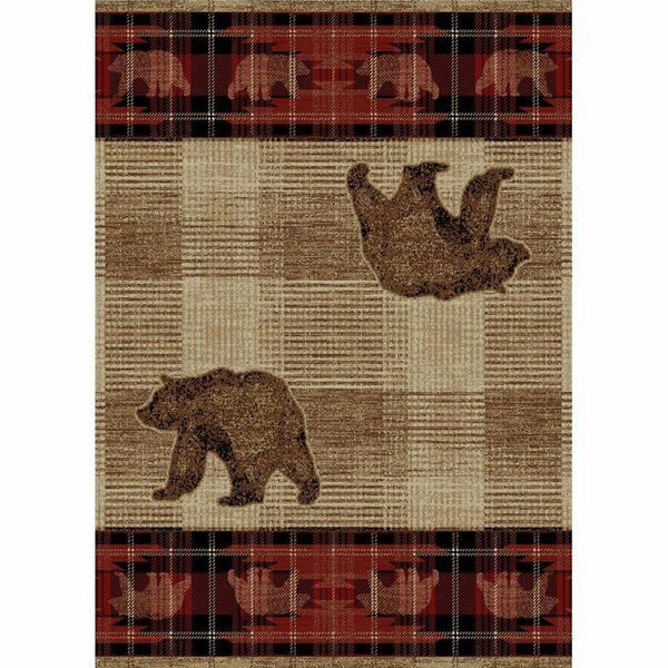 Sleep Ez 2 x 4 ft. American Destination Rocky Point Area Rug Antique SL3082707